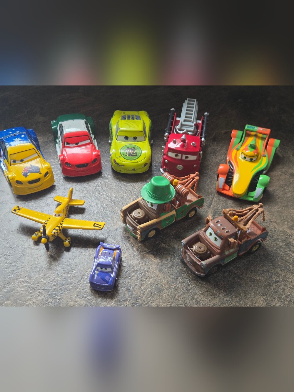 Disney Pixar Diecast Cars - Lot Of 9
